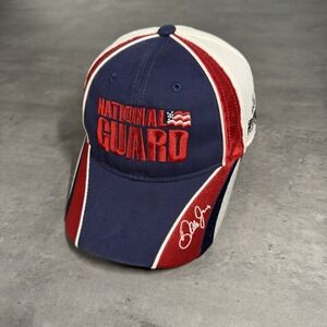Dale Earnhardt Jr Hat Chase Authentic Cap Nascar F1 White Blue National Guard 88